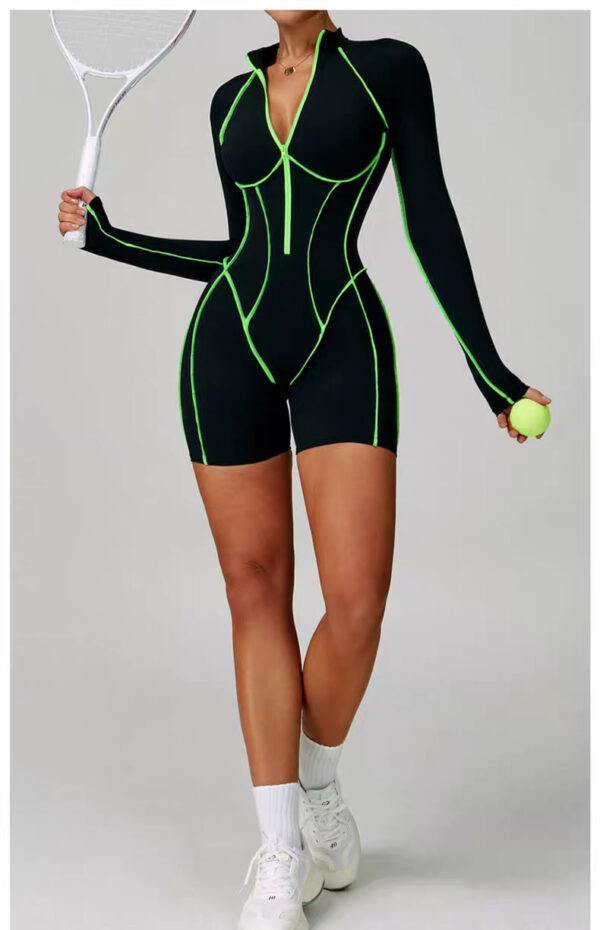combinaison short neon edge bodysuit