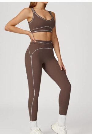 set 2 pcs legging and crop premium yoga